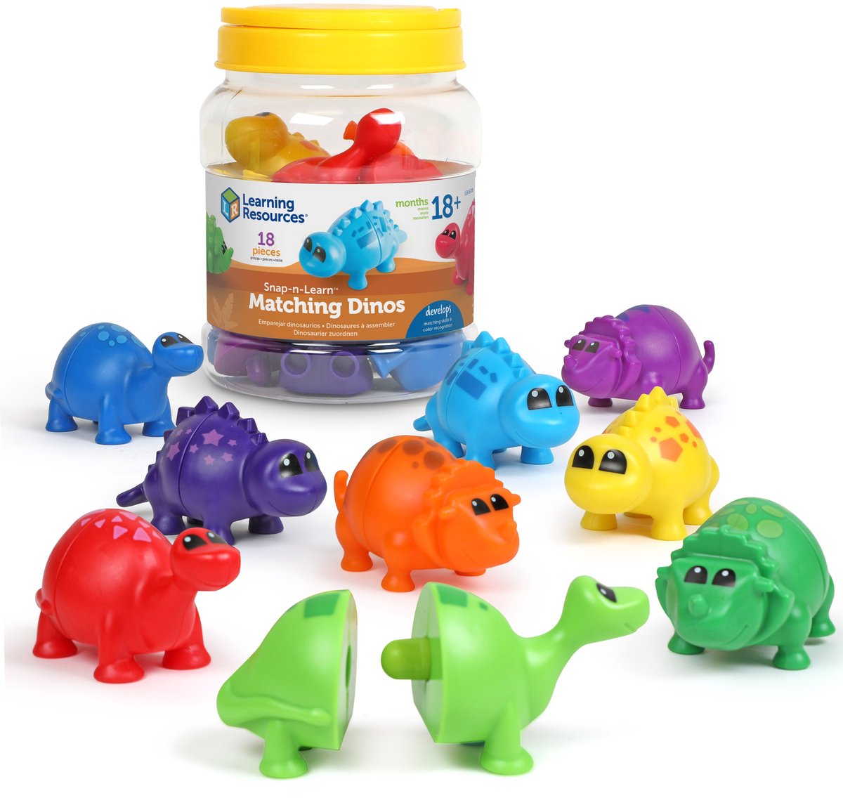 Læringsressourcer snap-n-learn™ matchende dinosaurer - 1+