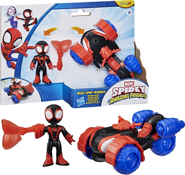Marvel spidey og hans fantastiske venner miles morales techno racer