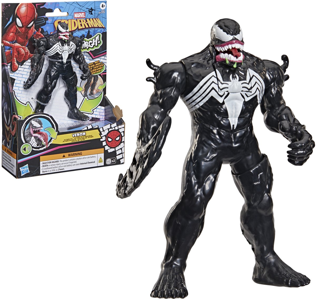 Hasbro marvel spider-man venom action fx, elektronisk actionfigur