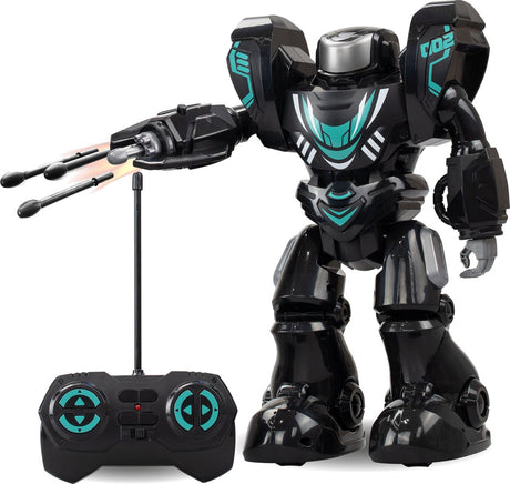 Silverlit robo blast one black - rc robot med skydenæve