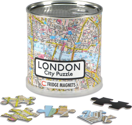 Bypuslespil london city - puslespil - magnetisk - 100 puslespilsbrikker
