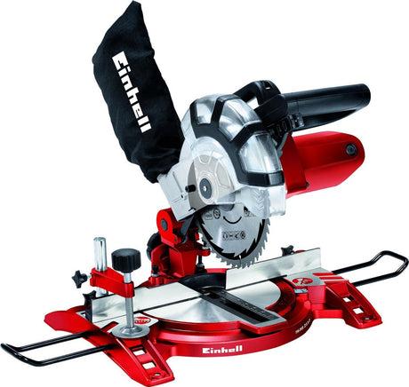 Einhell elektrisk krydssav tc-ms 2112 - 1600 b - ø210 mm - maksimal skærebredde: 120 mm - drejeligt savhoved: 45° - inkl. 48 tands savklinge