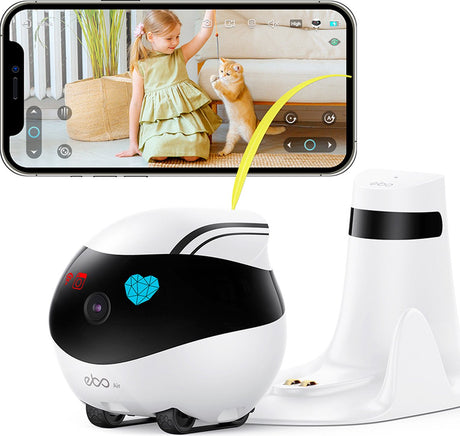 Enabot ebo | babyalarm | babyalarm med kamera og app | kontrollerbar og mobil babyalarm | babyalarm med kamera og WiFi-app