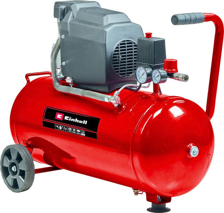 Einhell el-kompressor tc-ac 190 50 8 - 1500 w - 8 bar - 50 l tank - sugekapacitet: 165 l min - oliesmurt