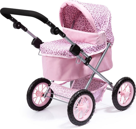 Bayer design - trendy dukkevogn - pink leopard
