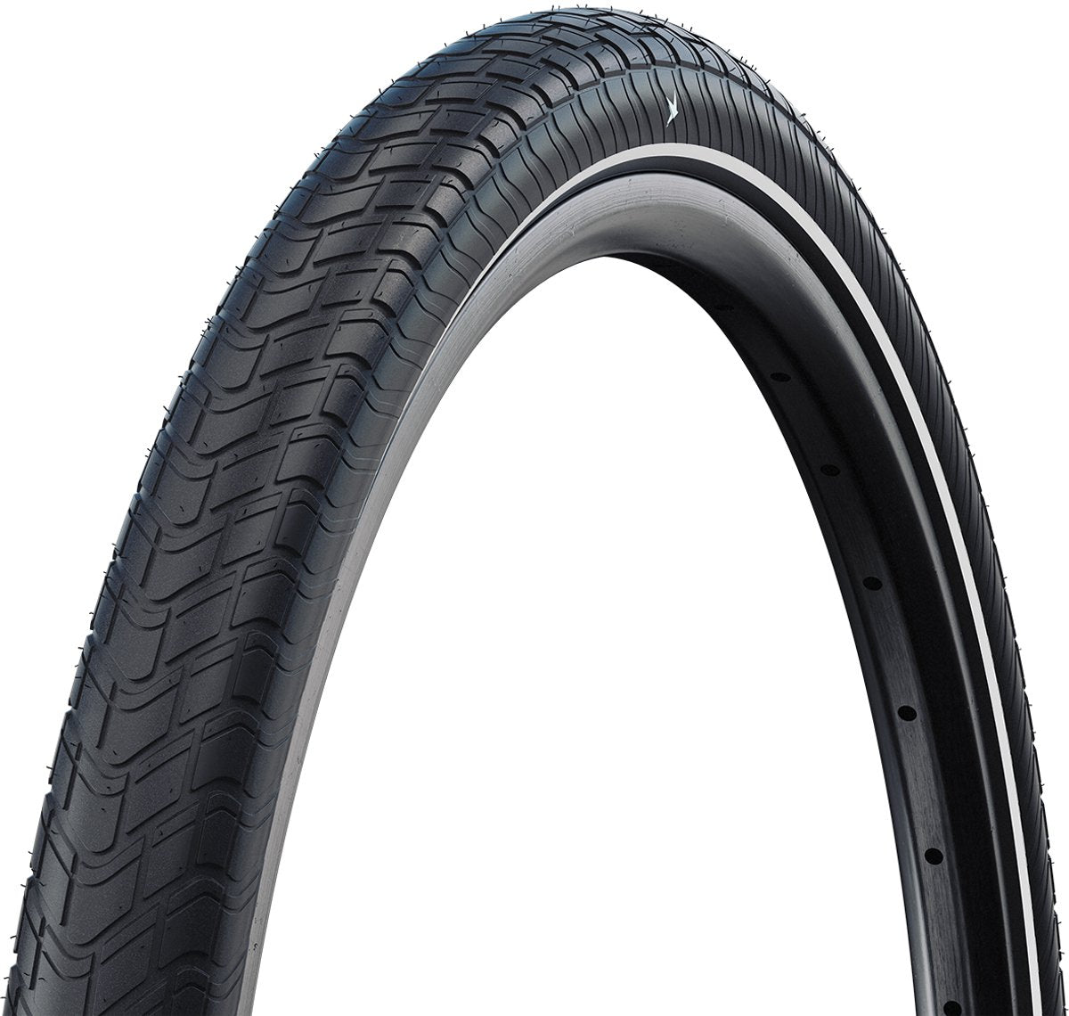Schwalbe big apple - kablet - addix grøn - raceguard - 28x2,15 - sort + refleks