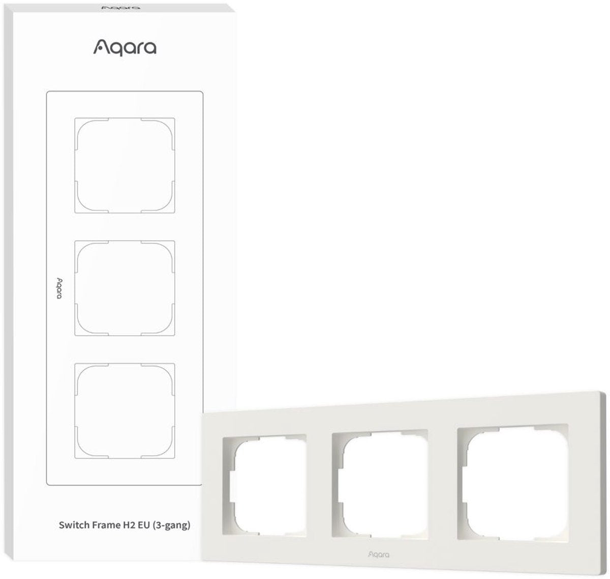 Aqara skifteramme h2 eu 3-gange (hvid)