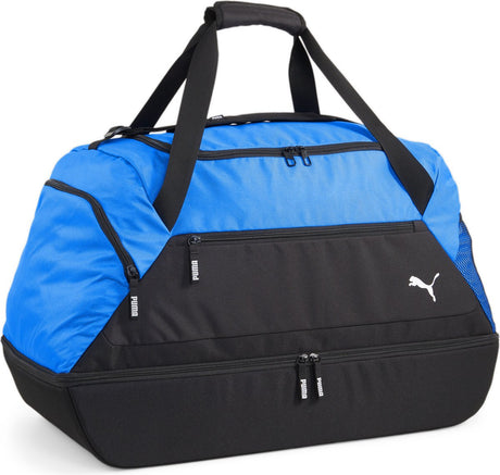 Puma teamgoal teambag m bc (støvlerum) unisex sportstaske - elektrisk blå limonade - sort