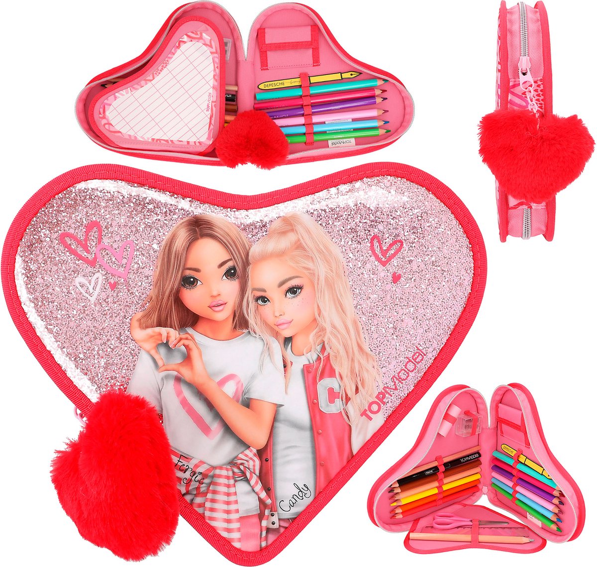 Depesche - topmodel etui in hartvorm one love