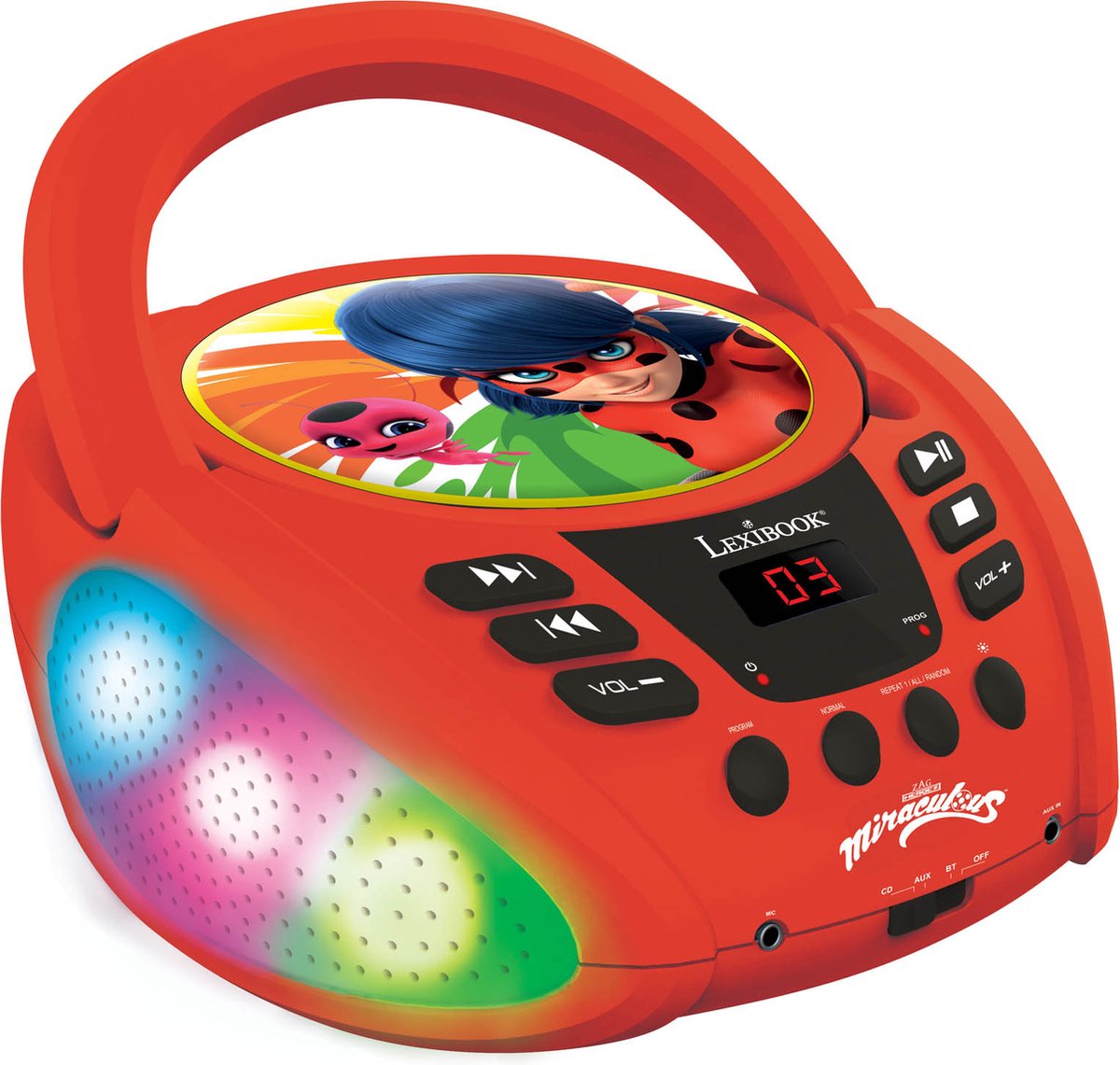 Lexibook mirakuløs Bluetooth CD-afspiller med belysning