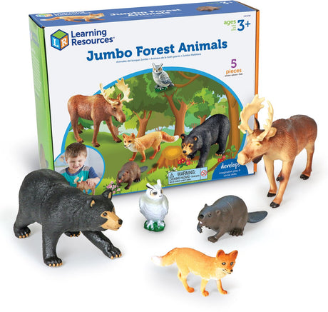 Læringsressourcer jumbo skovdyr - 3+