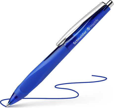 Schneider skriveredskaber schneider kuglepen - haptify - blå - nib m - s-135303
