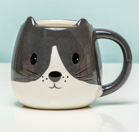 Balvi kitty krus sort og hvid 400 ml