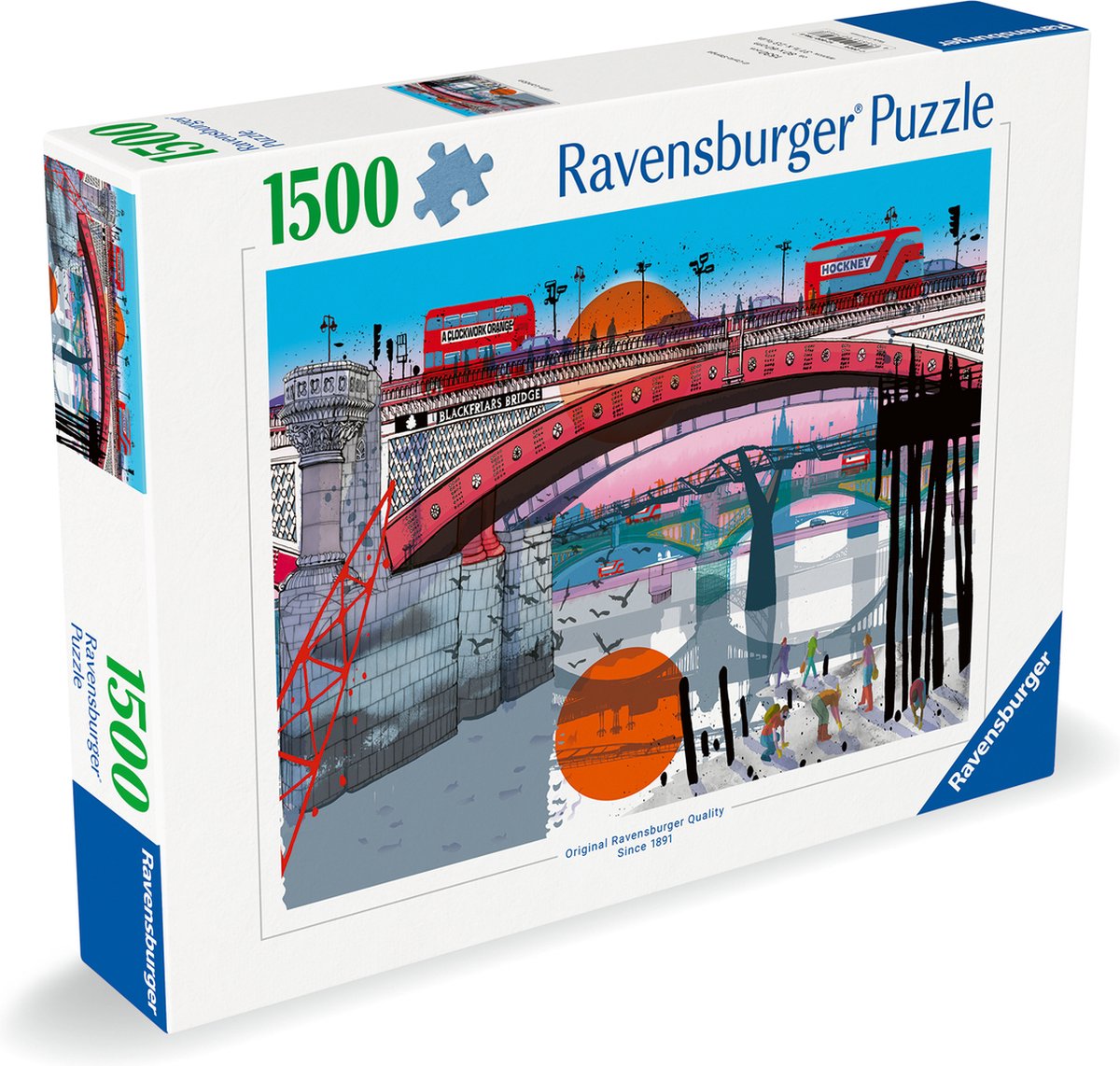 Ravensburger puslespil i am london - puslespil - 1500 brikker