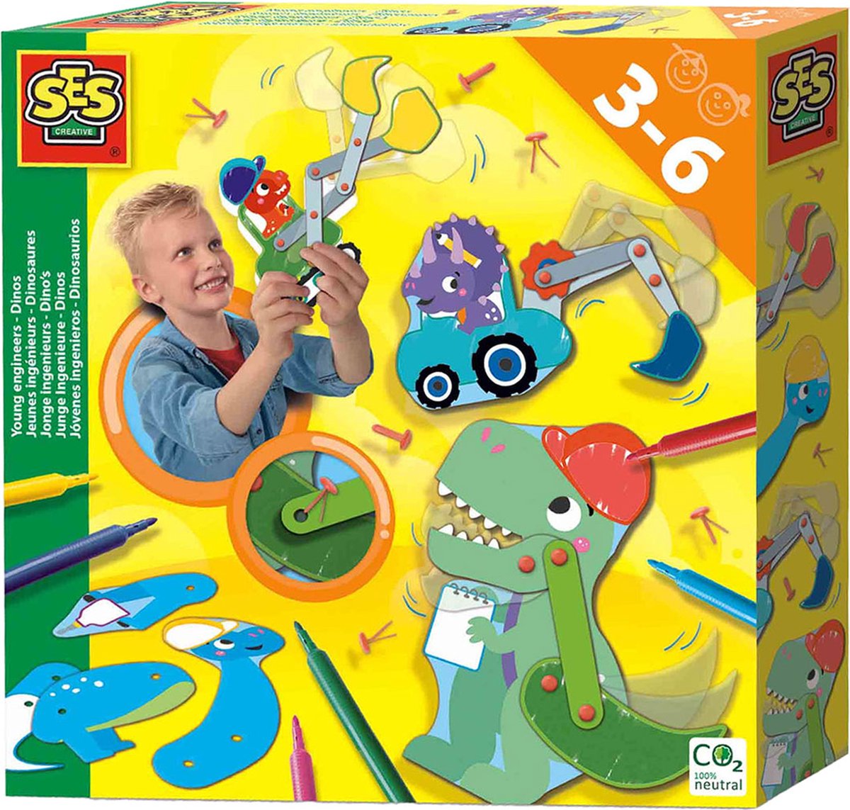Ses kreative ses unge ingeniører - dinosaurer
