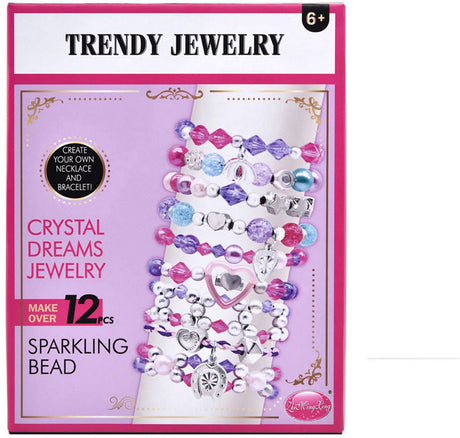 Trendy smykkesæt glitrende perler