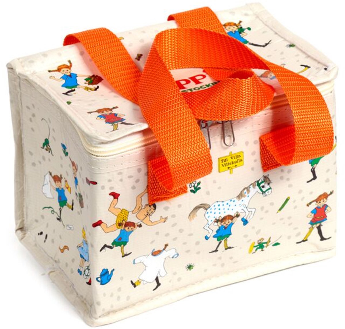 Puckator køletaske madpose - pippi langstrømpe - rpet bæredygtig - 21x13x15,5 cm