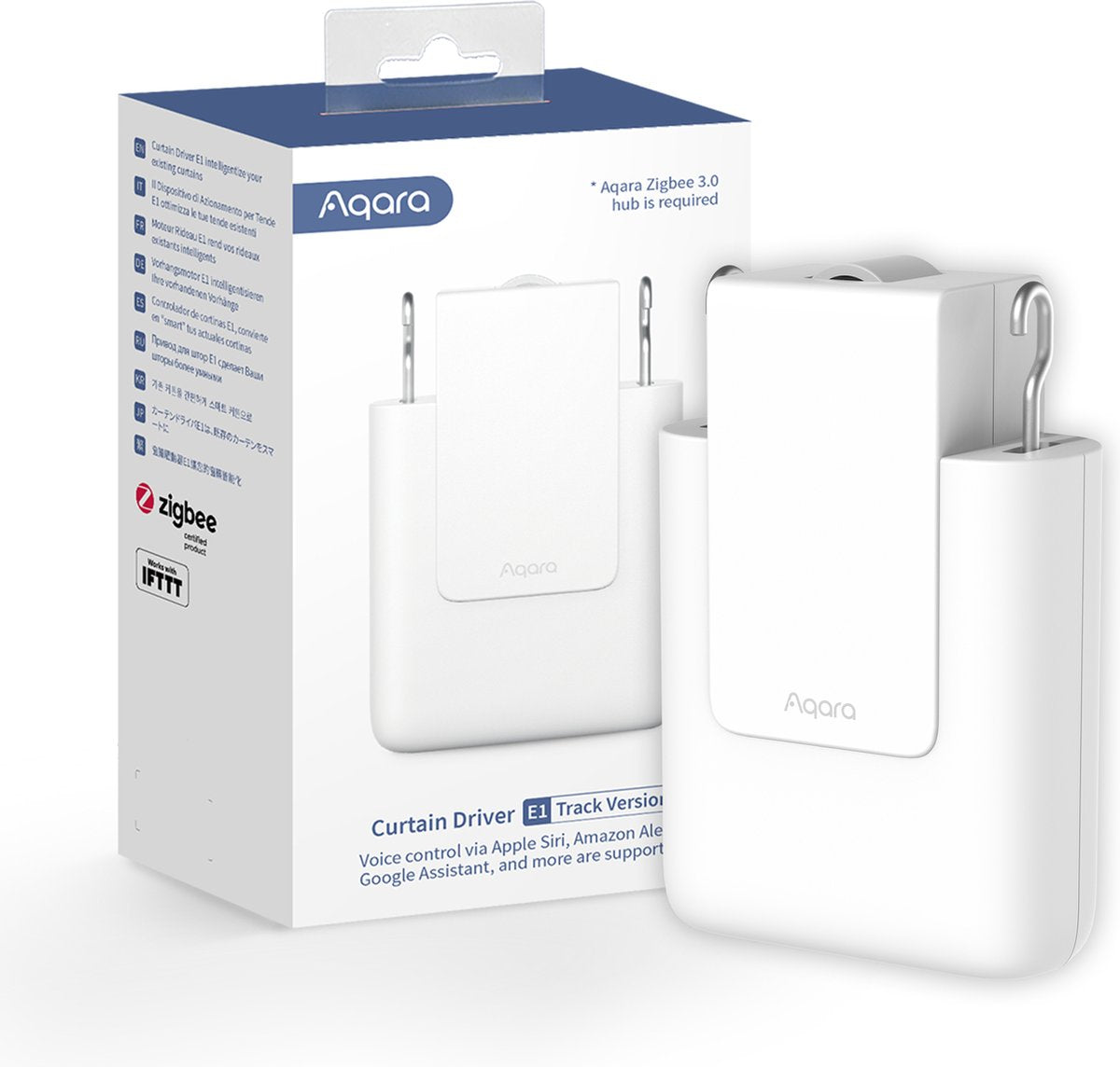 Aqara gardindriver e1 - skinneversion - smart gardinmotor - zigbee 3.0 - eftermontering