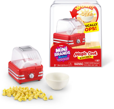Zuru minimærker virker virkelig - magic cook køkkenkapsel serie 1 - popcornmaskine