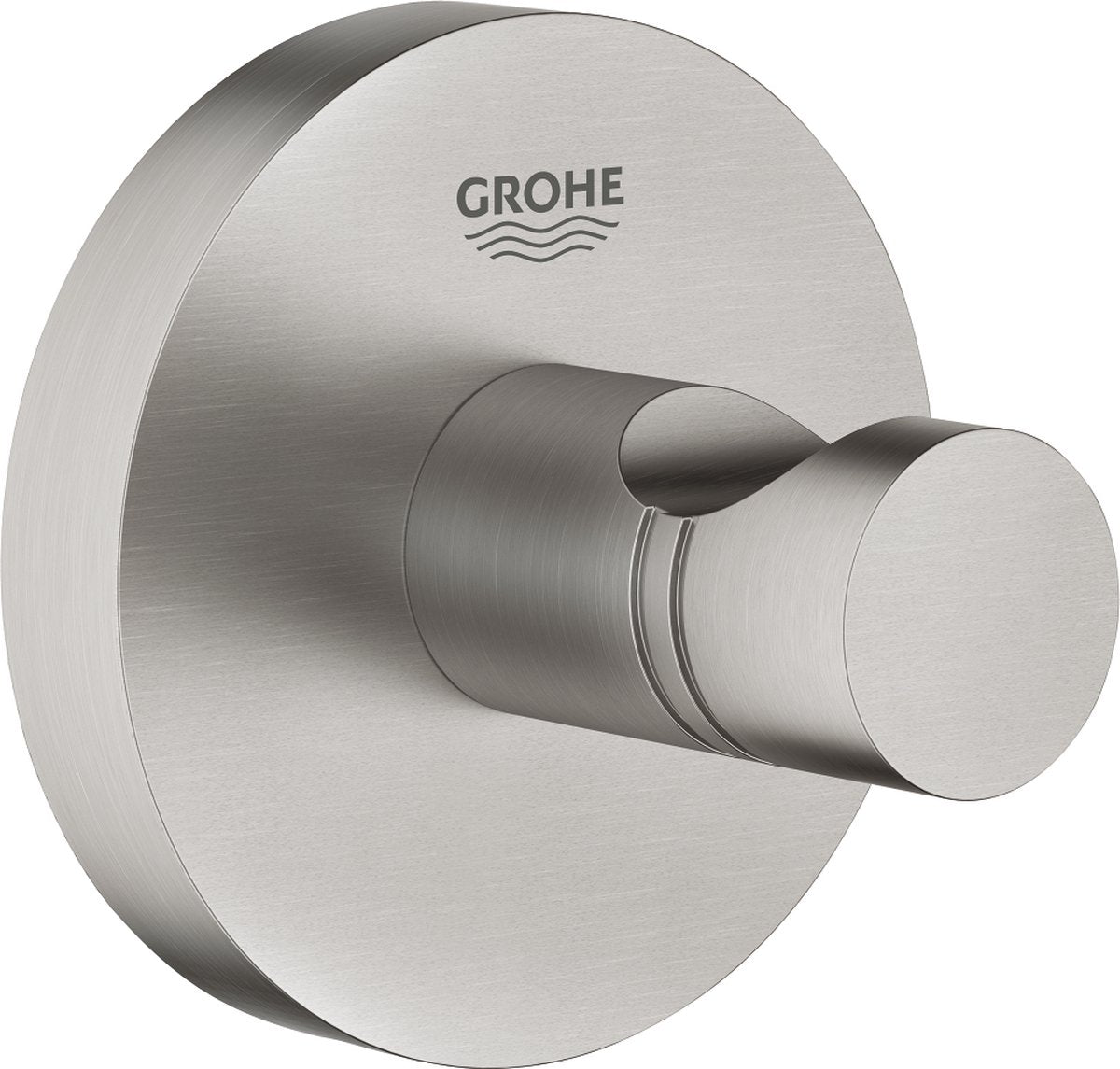 Grohe essentials badekåbekrog - håndklædekrog - metal - supersteel (rustfrit stål) - 40364dc1
