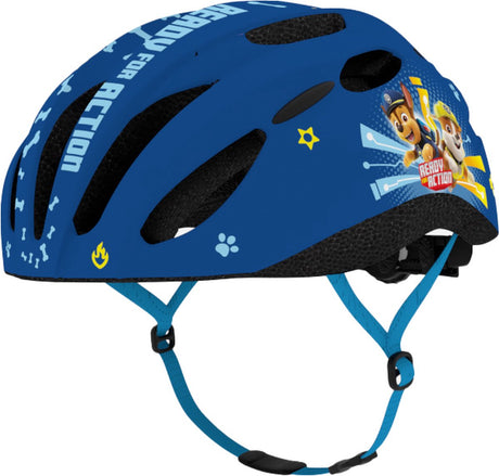 Seven polska paw patrol cykelhjelm - børnehjelm - in-mold teknologi - justerbar - størrelse m (52-56 cm) - mørkeblå