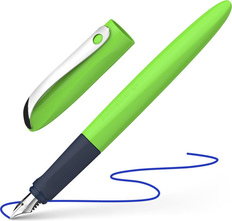 Schneider papirvarer schneider fyldepen - bølget - nib a - grøn - s-162134