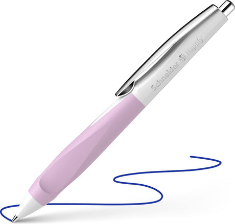 Schneider skriveredskaber schneider kuglepen - haptify - nib m - hvid-lavendel - s-135328