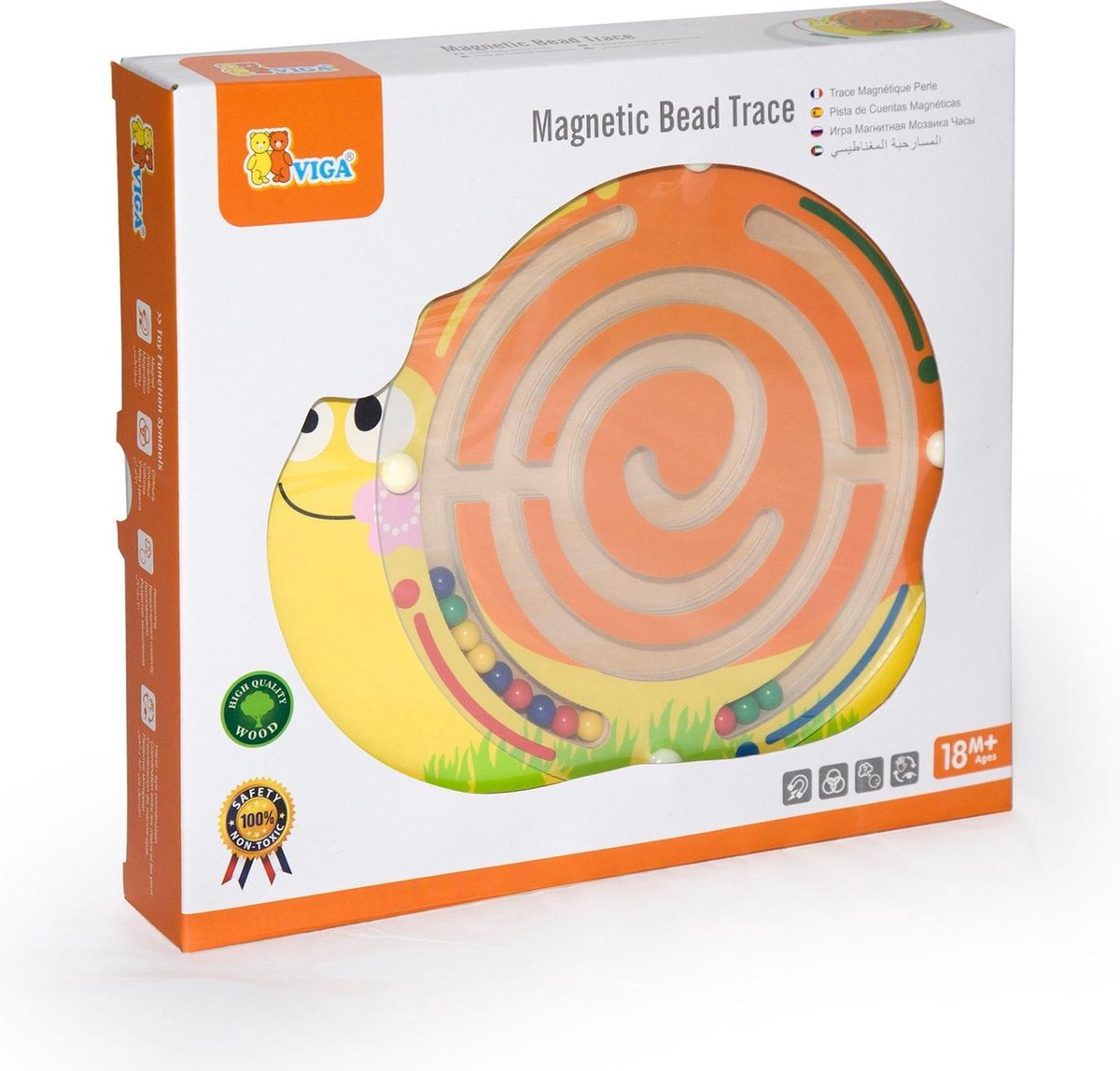 Vigatoys magnetiske labyrint - snegl