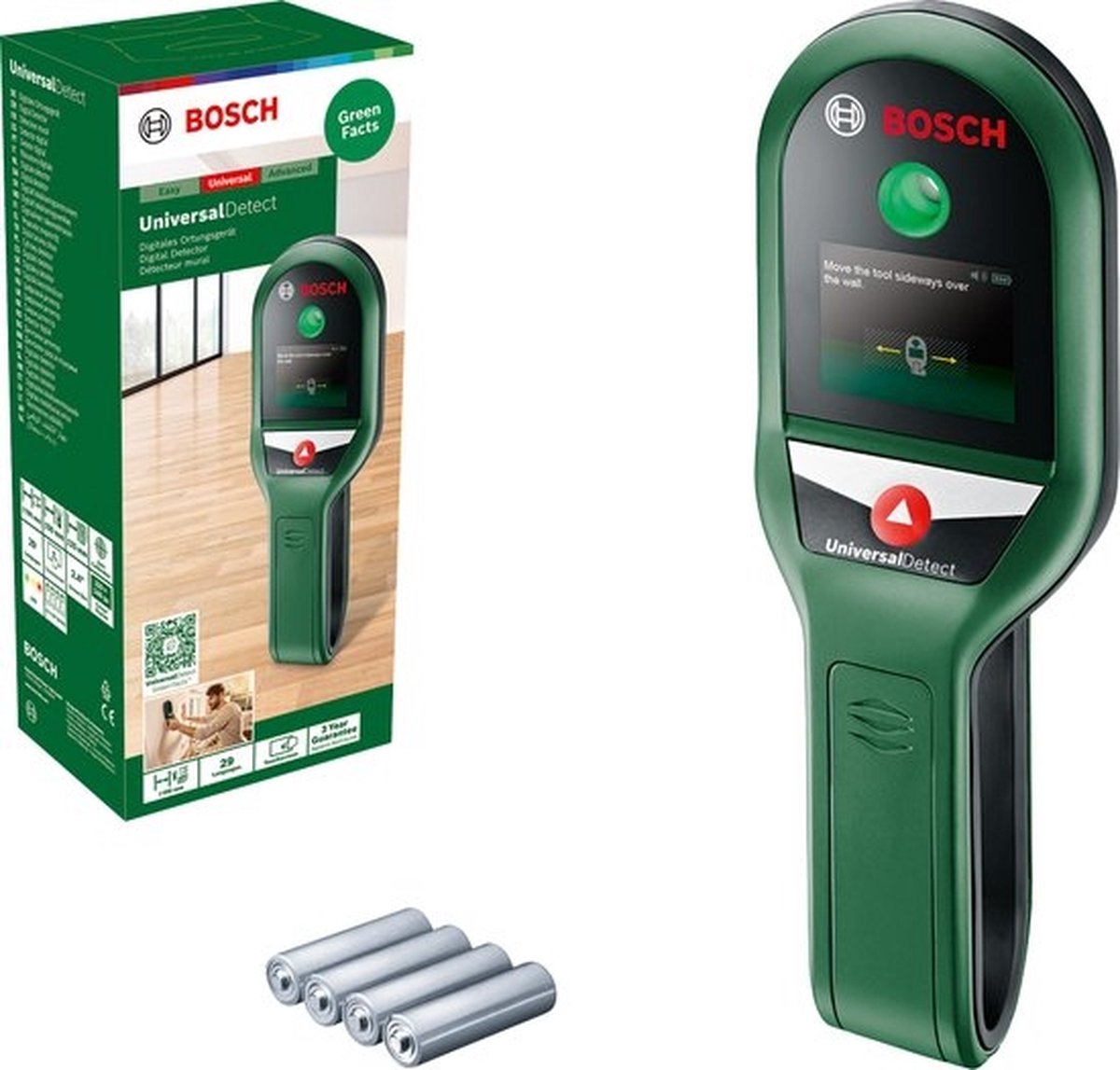 Bosch universaldetect - rørdetektor - inklusive batterier - 4059952648255