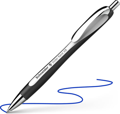Schneider skriveredskaber schneider kuglepen - slider rave - nib xb - hvid sort - limited edition - s-132549