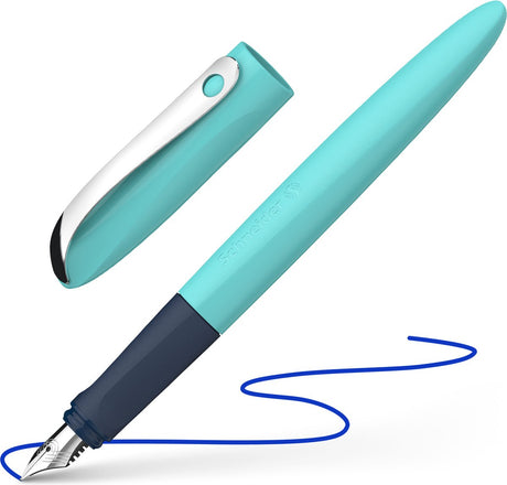 Schneider brevpapir schneider fyldepen - bølget - turkis - nib m - s-162132