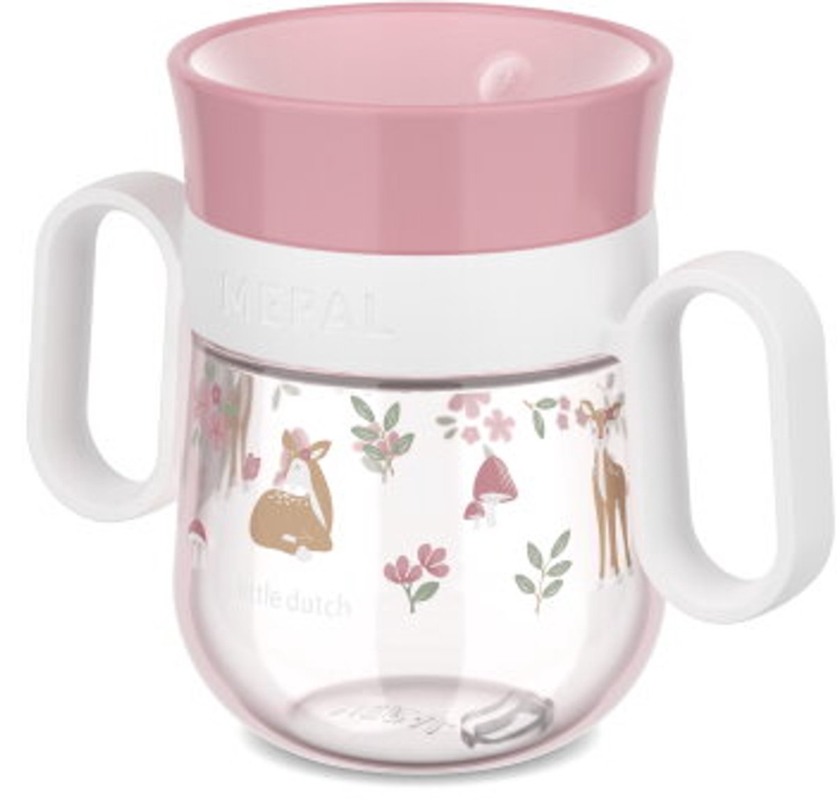 Mepal mio 360° drinkbeker little dutch - 200 ml - makkelijk vast te houden - kinderservies - fairy garden