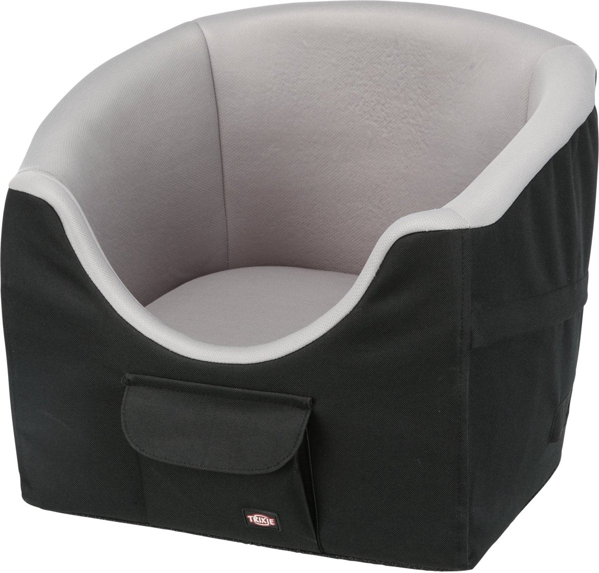 Trixie - hundekurv - bil - små hunde - sort grå - 45x42x39 cm