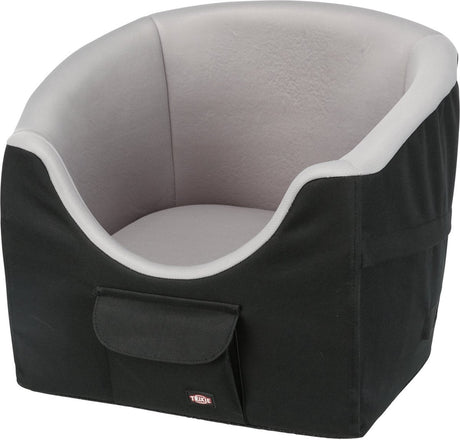 Trixie - hundekurv - bil - små hunde - sort grå - 45x42x39 cm