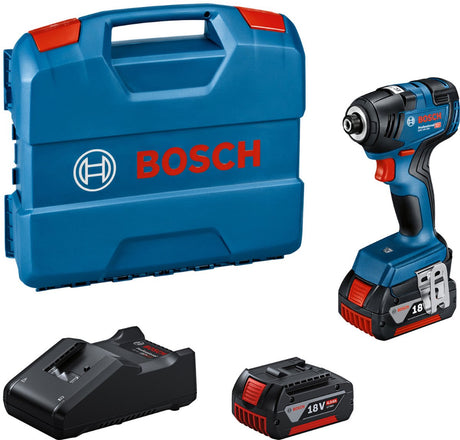 Bosch professionel gdr 18v-200 batteri slagskruetrækker 200nm 18v 4.0ah i l-etui - 06019j2107