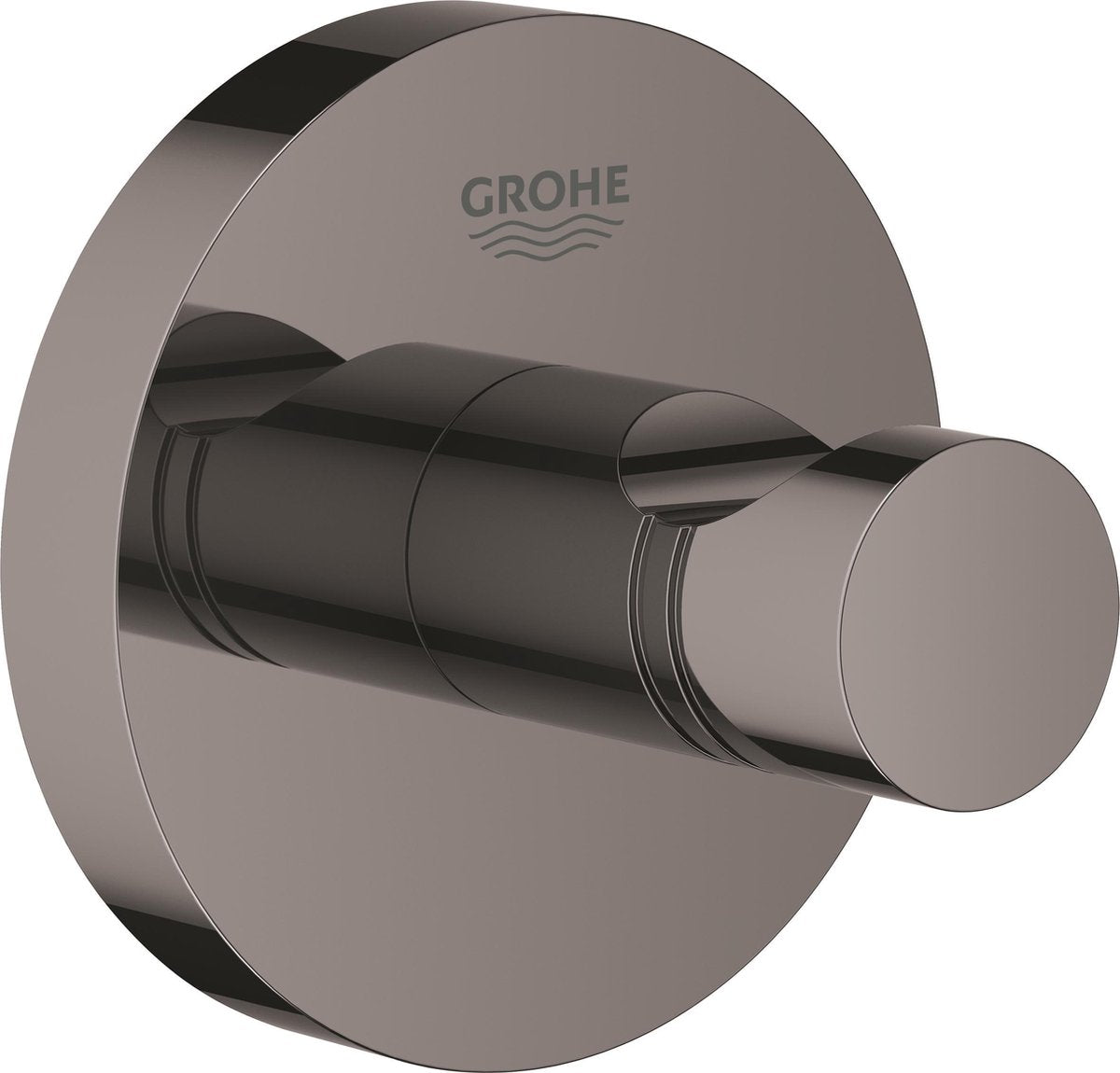 Grohe essentials badekåbekrog - håndklædekrog - metal - hård grafit (sort) - 40364a01