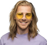 Boland festbriller hippie xl gul