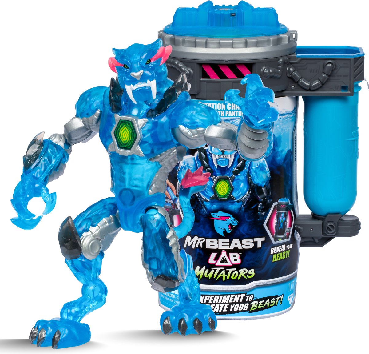 Moose legetøj mrbeast lab mutators - mutation room stealth panther - lav din egen mrbeast action figur