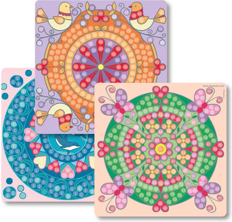 Playmais mosaikkort dekorerer trendy mandala
