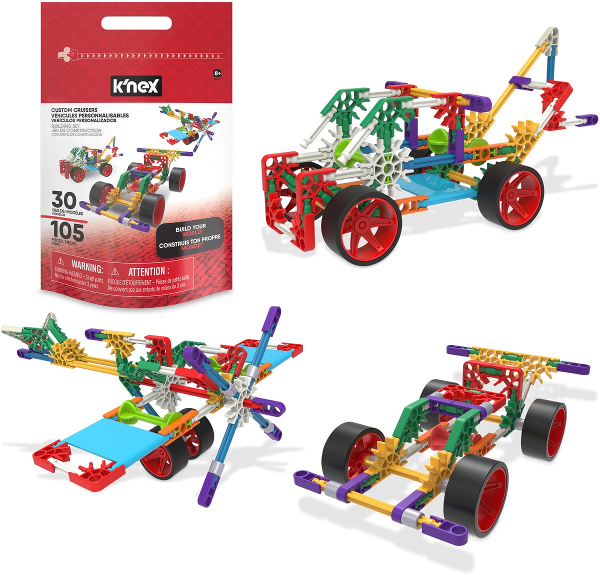 K'nex k'nex custom cruiser byggesæt - 105 dele