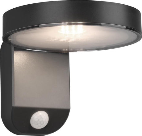 Rl live your light reality posadas - væglampe - antracit - inkl. 1x smd 4.5w - bevægelsessensor - solenergi - solenergi - ledningsfri - udendørs belysning - ip44