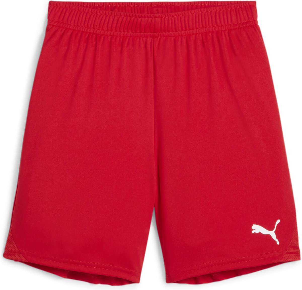 Puma teamgoal shorts jr unisex sportsbukser - rød-hvid
