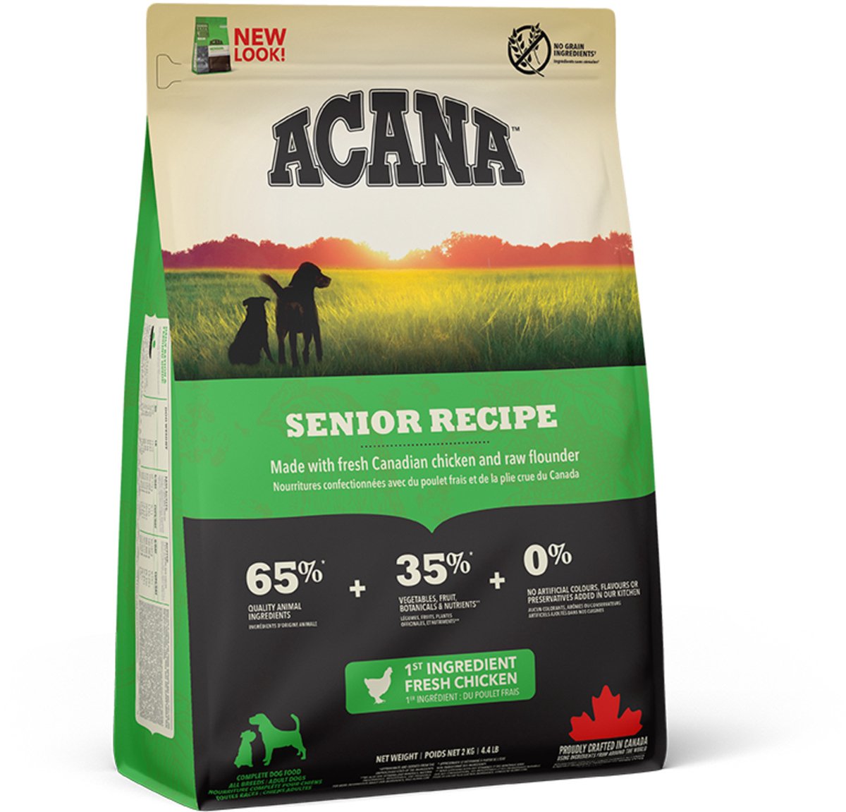 Acana heritage senior hund kylling kalkun - hundefoder - 2 kg