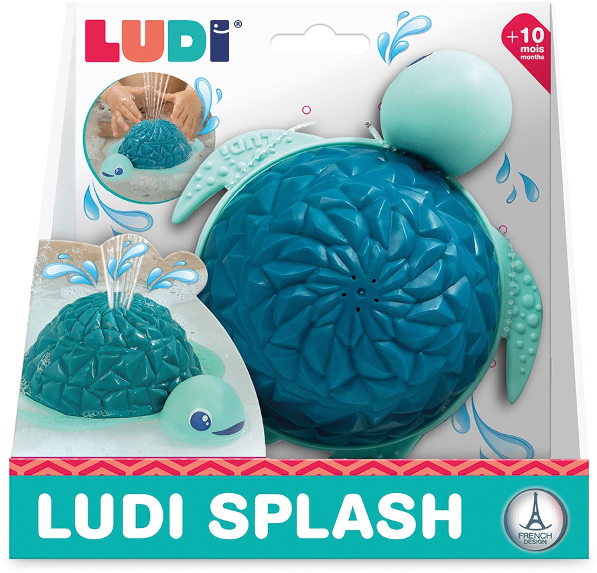 Ludi - badelegetøjsvandfontæne med lys