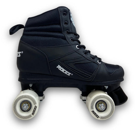 Roces kolossal rulleskøjter - quad skates - sorte - størrelse 42
