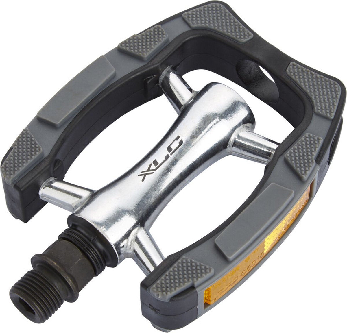 XLC Comfort PD-C07 – cykelpedaler bycykel – skridsikker – 9 16 – aluminium PVC – sort sølvgrå