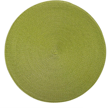Westmark sæt med 4 dækkeservietter, ø 38 cm, polypropylen, grøn, saleen kollektion: cirkel