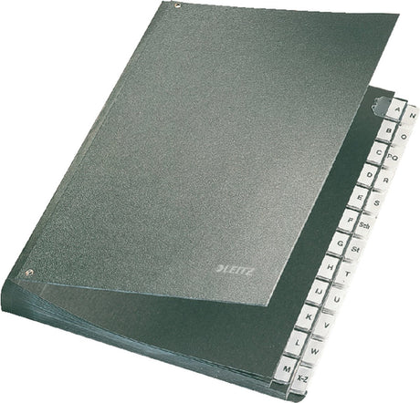 Leitz skrivebordsmappe pap - a-z faner - a4 - sort