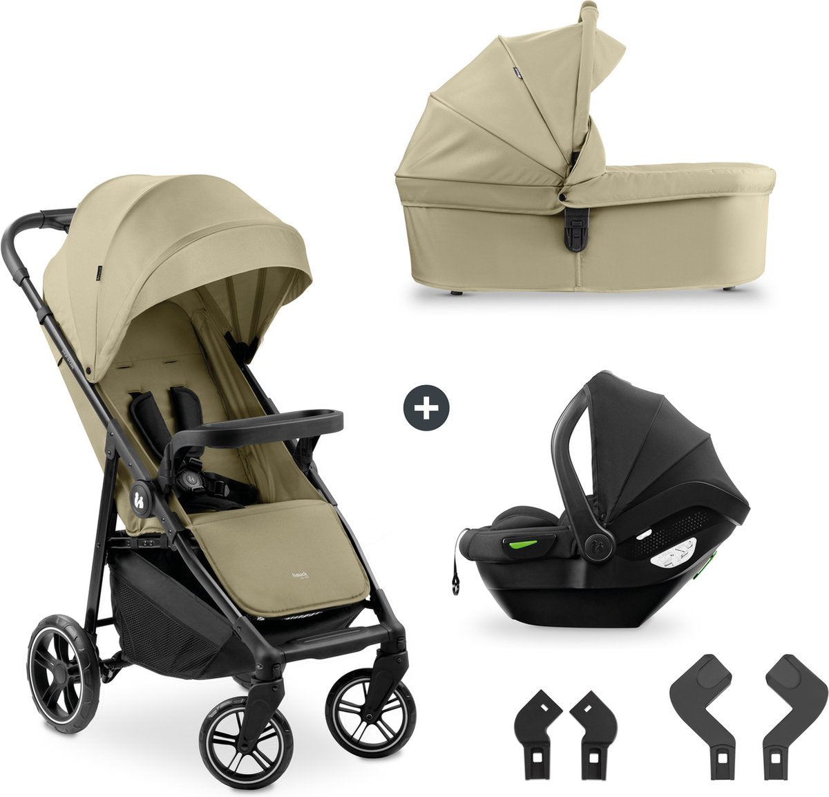 Hauck shop n care trio sæt oliven