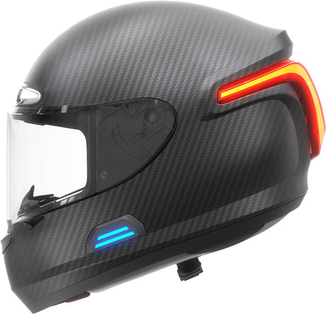 Livall mc pro black xl - (smart) motorhelm - led verlichting - full hd 1080p camera - smart verlichting - geïntegreerde bluetooth-intercom - hifi - sos - walkie-talkie xl